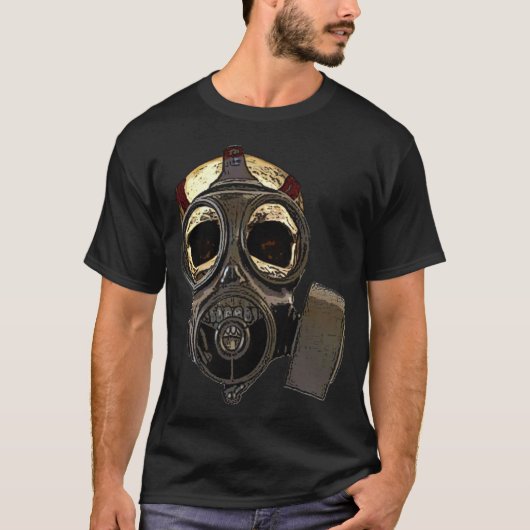 T-shirt Masque à gaz crâne (Devant)