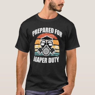T-shirt Masque à gaz prêt pour le changement de couche