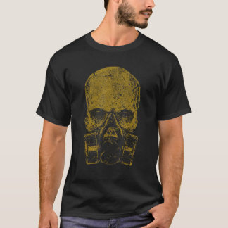 T-shirt Masque à gaz Zombie Crâne Graphique Halloween T Sh