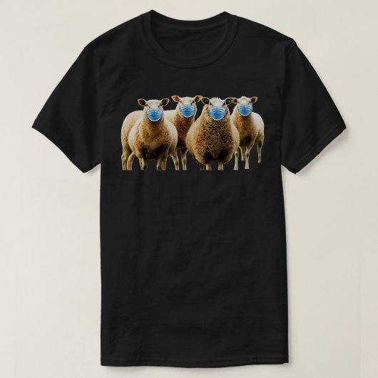 T-shirt Masque anti-masque pour les moutons  (Design devant)