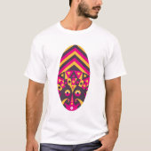 T-shirt Masque autochtone rose (Devant)