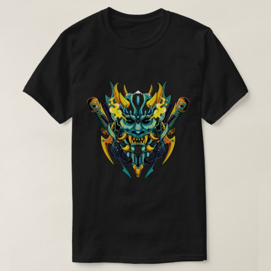 T-shirt Masque Cyber Oni (Design devant)