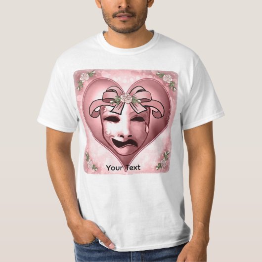 T-Shirt Masque d'Actrice Féminine (Devant)