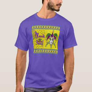 T-shirt Masque de bouffon Mardi Gras Arlequin