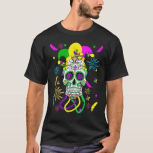 T-shirt Masque de Carnaval Crâne de Sucre Chapeau de Bouff