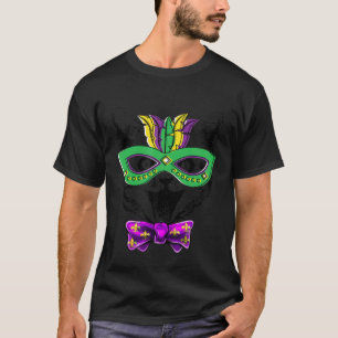 T-shirt Masque de Carnaval de Mardi Gras à l'aquarelle Fes