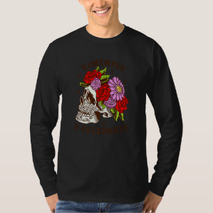 T-shirt Masque de crâne de Dia De Los Muertos Roses Premiu