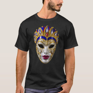 T-shirt Masque de festival orné Venezia Italie