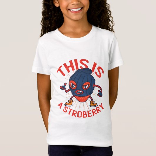 T-Shirt Masque de fraise drôle Art de fruit (Devant)