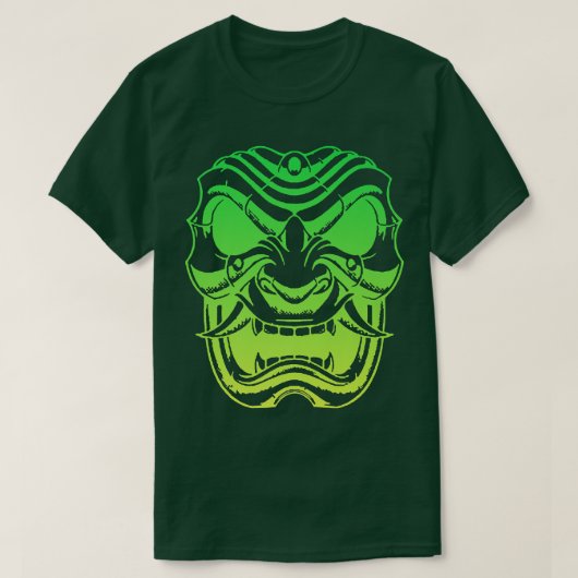 T-shirt Masque de guerrier Samurai, Masque Hannya Oni Japo (Design devant)