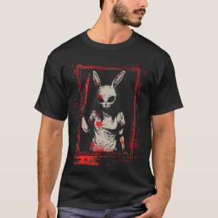 T-shirt Masque de lapin d'horreur fille Slasher Gothique C