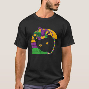 T-shirt Masque de Mardi Gras Chat Noir La Nouvelle-Orléans