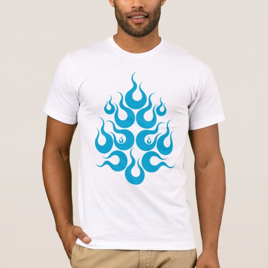 T-shirt Masque de massage facial du feu (Devant)