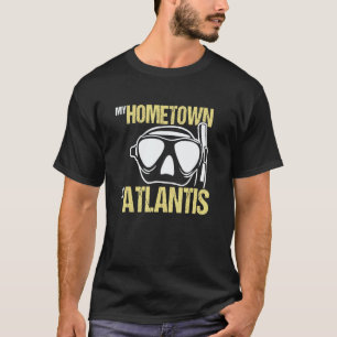T-shirt Masque de plongée en scaphandre La ville natale es