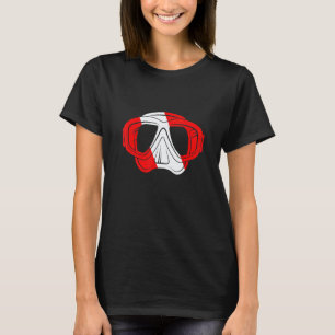 T-shirt Masque de plongée incroyable Drapeau Plongeur en s