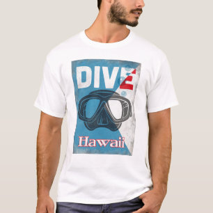 T-shirt Masque de plongée Vintage Hawaii