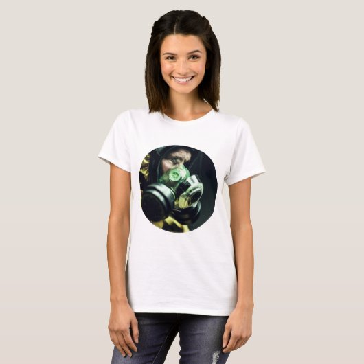 T-shirt Masque de protection contre le virus Corona (Devant entier)