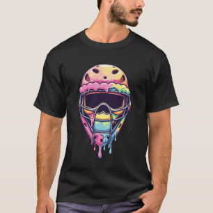 T-shirt Masque de receveur de garçons fans de baseball Crè