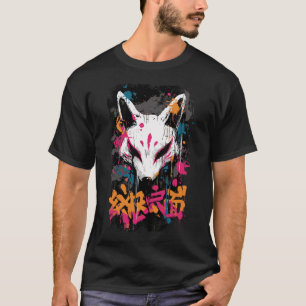 T-shirt Masque de Renard – 幻狐面 Art Urbain