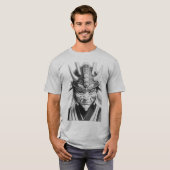 T-shirt Masque de Samouraï Tee Gris (Devant entier)