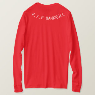 T-shirt Masque de ski rouge/T-shirt frais de fonds