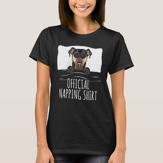 T-shirt Masque de sommeil noir Manchester Terrier Official (Devant)