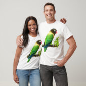 T-shirt masqué de vert de perruche (Unisexe)