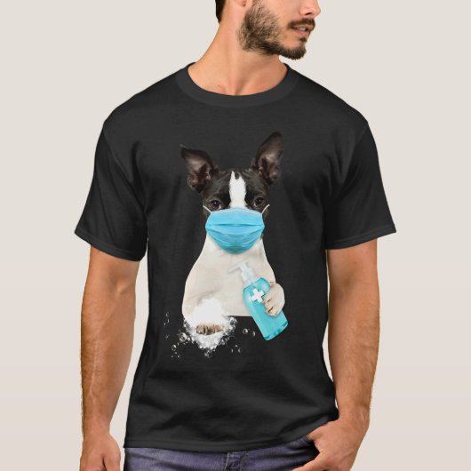 T-shirt Masque de visage de Boston Terrier 105 (Devant)