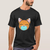 T-shirt Masque de visage de chat, animal de compagnie d'Am (Devant)