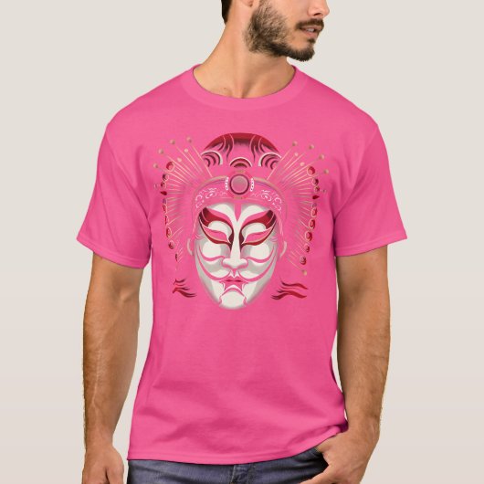 T-shirt Masque d'opéra chinois Design culturel complexe po (Devant)