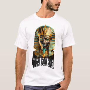 T-Shirt Masque Doré Minimal – Luxe Streetwear