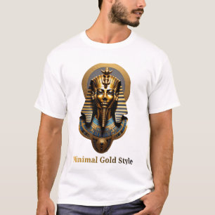 * T-Shirt Masque Doré Minimal – Luxe Streetwear
