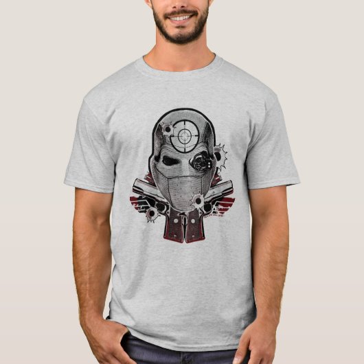 T-shirt Masque du peloton | Deadshot de suicide et art de (Devant)