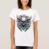 T-shirt Masque et crâne Kabuki Oni (Devant)