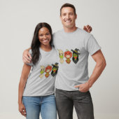 T-shirt Masque facial des créatures d'Halloween (Unisexe)