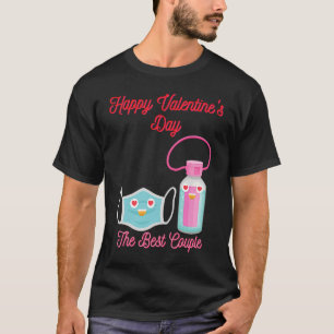 T-shirt Masque facial et Sanitizer à la main en amour pour