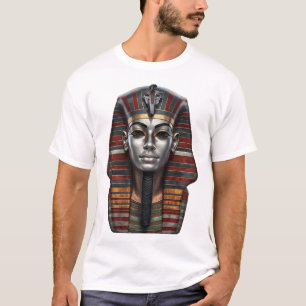 T-shirt Masque Funéraire Vibrant de l'Égypte Ancienne – Nu