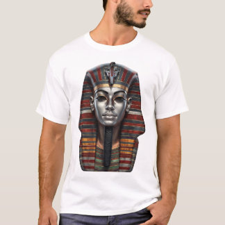 T-shirt Masque Funéraire Vibrant de l'Égypte Ancienne – Nu