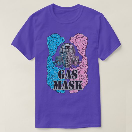T-shirt Masque gaz et fumée (Design devant)