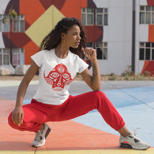 T-shirt Masque Inca rouge