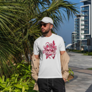 T-shirt Masque japonais cerisier en fleurs