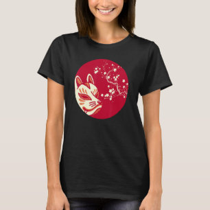 T-shirt Masque japonais esthétique Fox Kitsune