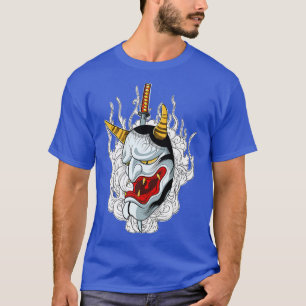 T-shirt Masque japonais Katana Anime Manga Devil Premium T