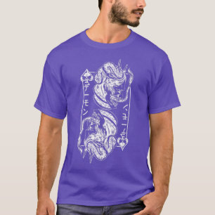 T-shirt Masque japonais Oni Masque Bushido Samurai Oni 
