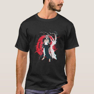 T-shirt Masque Kitsune épée japonaise Katana Fox Samurai G