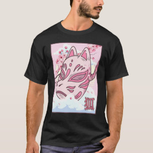 T-shirt Masque Kitsune japonais esthétique Masque Fox Cher