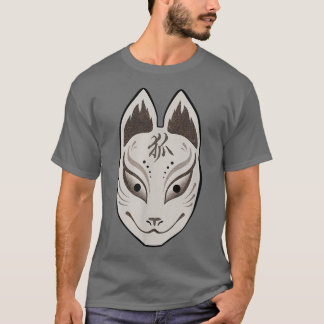 T-shirt Masque Kitsune japonais pour l'esprit