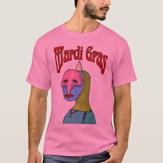 T-shirt Masque Mardi Gras (Devant)