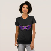 T-shirt Masque masqué royal violet (Devant entier)