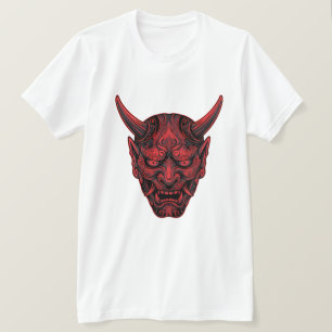 T-Shirt Masque Oni Japonais – Mythe Traditionnel D